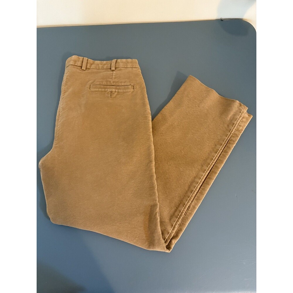 Brooks Brothers Pants Mens Size 34 x 29 Elliot Chino Brown 100% Cotton